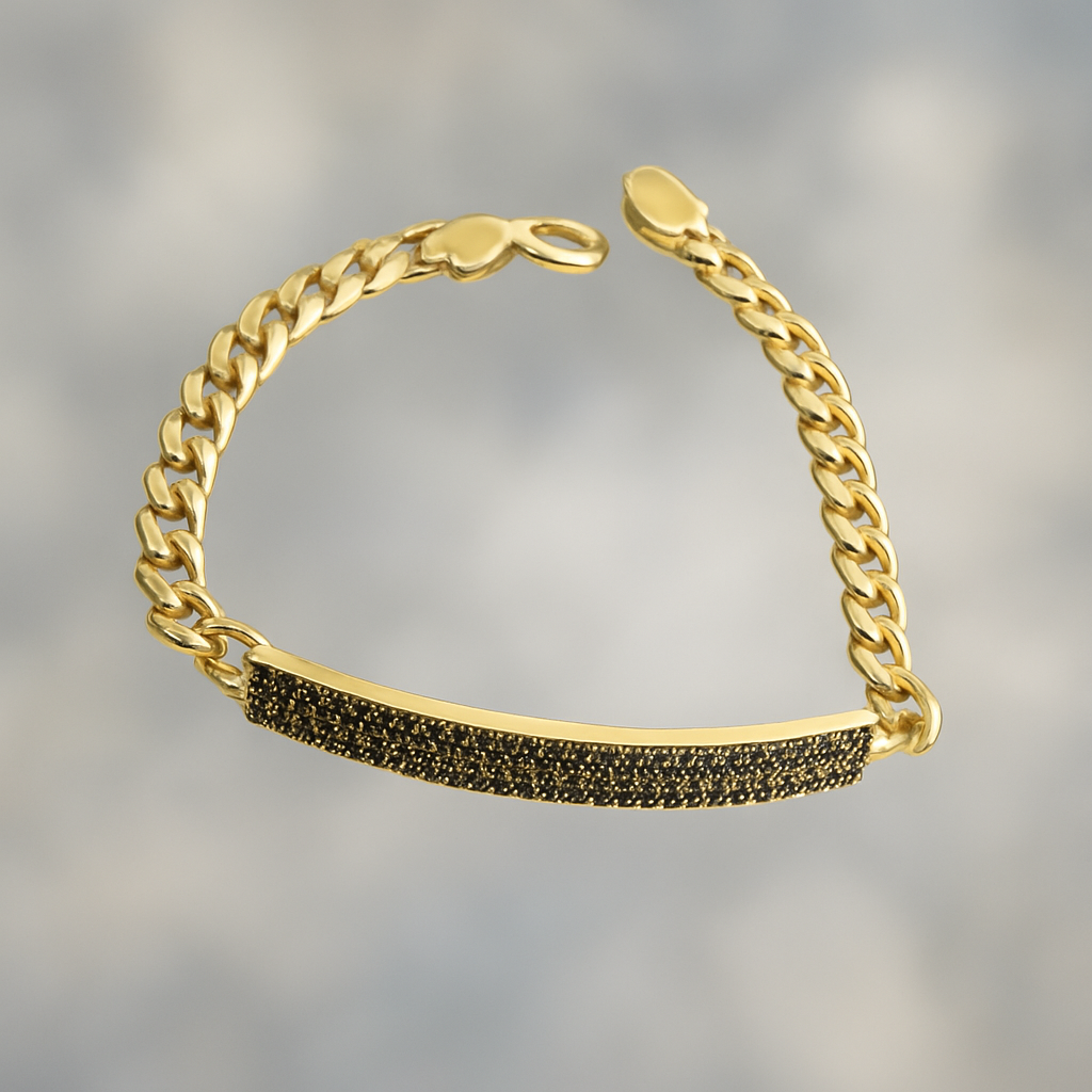 18k Real Yellow Gold Bracelet, Luxurious 18Kt Solid Gold Jewelry, Jewelry, Elegant 18Kt Solid Gold Bracelet, Gift for Her