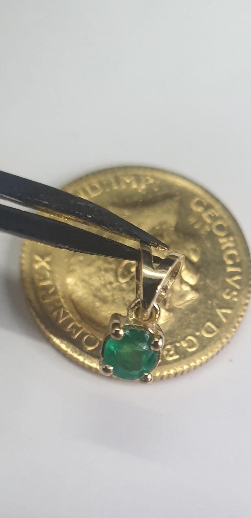 Emerald Gold pendant Necklaces, 18k Emerald Pendant Necklace, May Birthstone, Real Gold, Green Emerald, Natural Emerald, Gift for her