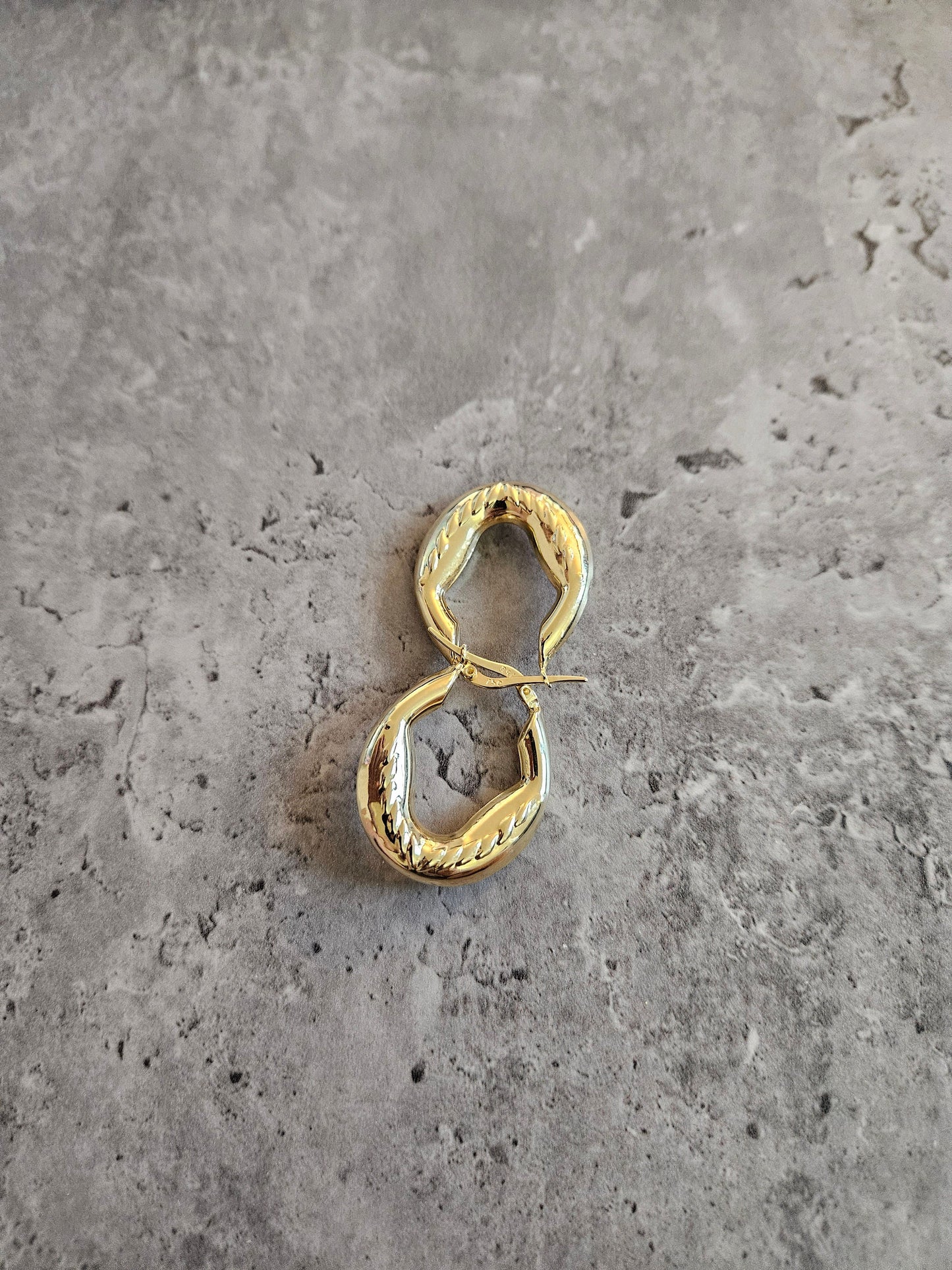 Gold earrings 18k hoop real solid gold, high quality, genuine gold, real solid gold, gold earrings, italian gold, gift for her