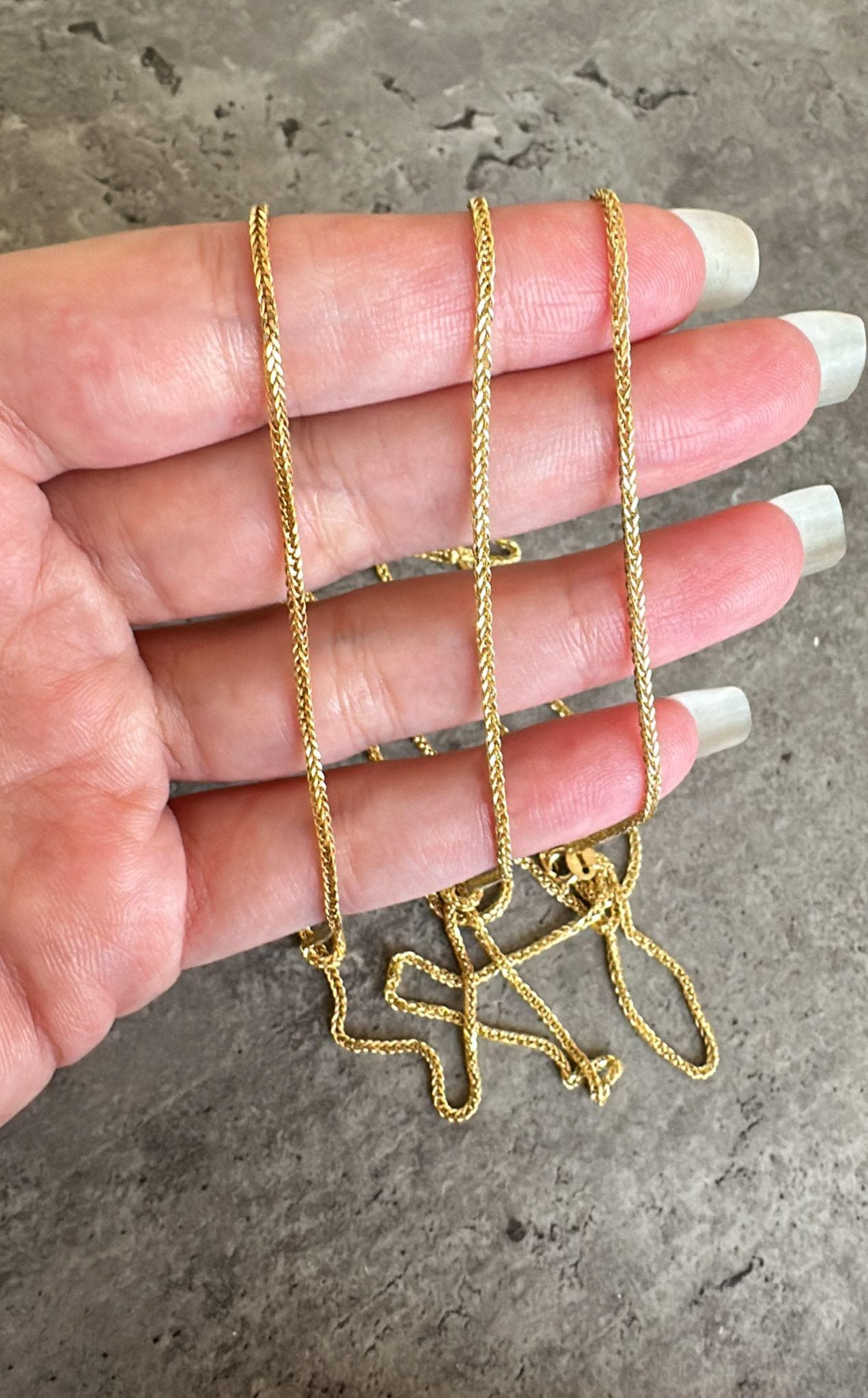 Elegant 18K Gold Chain Necklace, Women's Jewelry, Real Solid Gold, Italian Design, Gift for Her, Gold Chain, Jewelry Design, Mother's Day