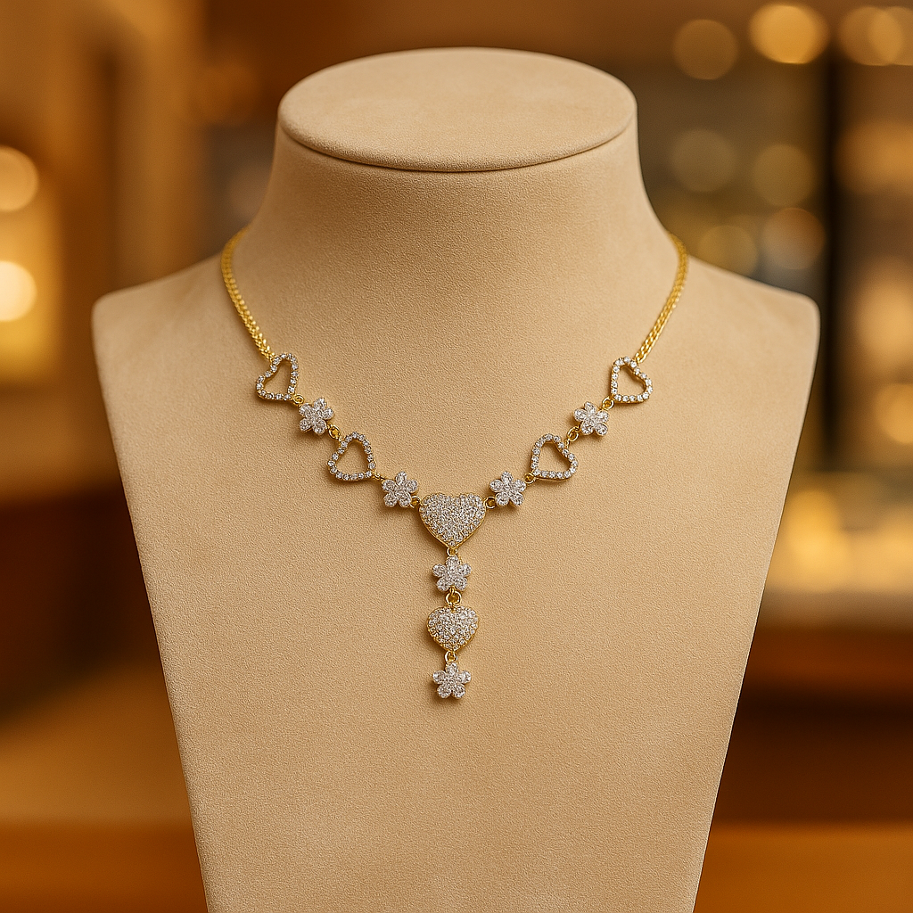 18k Solid Gold Necklace, Gold necklaces for women, Women's Jewelry, Jewellery Design, Solid Chain Necklace, Real Solid Gold, Gift for Her