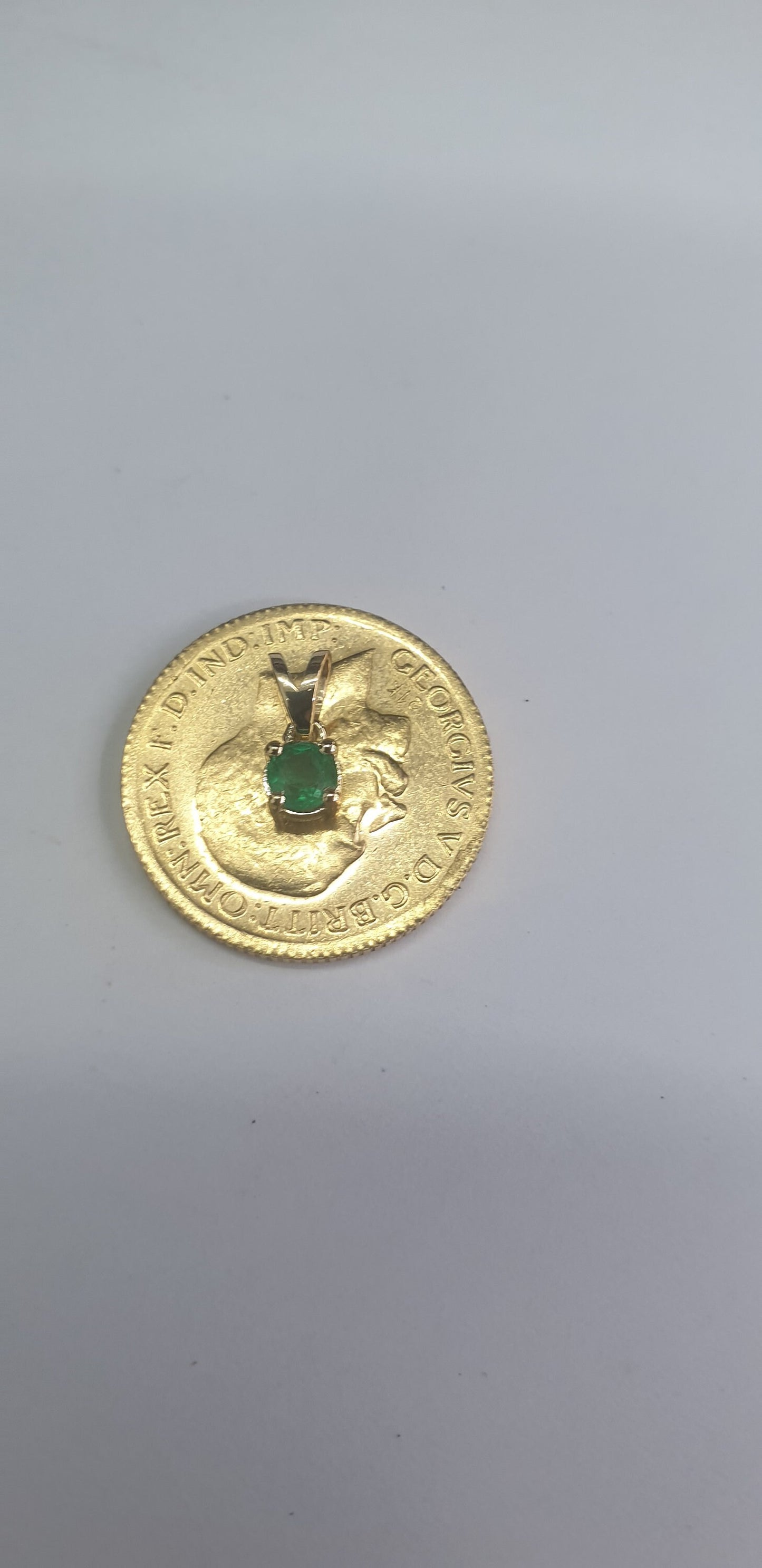 Emerald Gold pendant Necklaces, 18k Emerald Pendant Necklace, May Birthstone, Real Gold, Green Emerald, Natural Emerald, Gift for her
