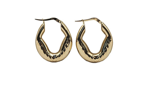 Gold earrings 18k hoop real solid gold, high quality, genuine gold, real solid gold, gold earrings, italian gold, gift for her