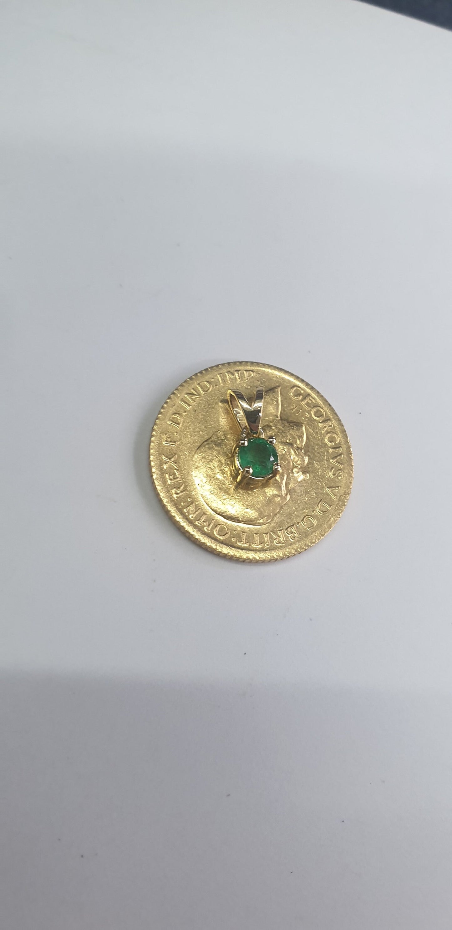 Emerald Gold pendant Necklaces, 18k Emerald Pendant Necklace, May Birthstone, Real Gold, Green Emerald, Natural Emerald, Gift for her