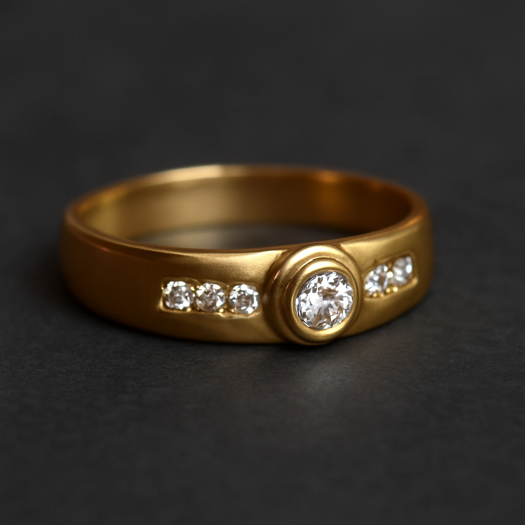 18k Gold Diamond Ring, 18k Diamond Ring, Yellow Diamond Ring, Gold Ring for women, Diamond Gemstone, Gold Diamond Ring, Gift for Her