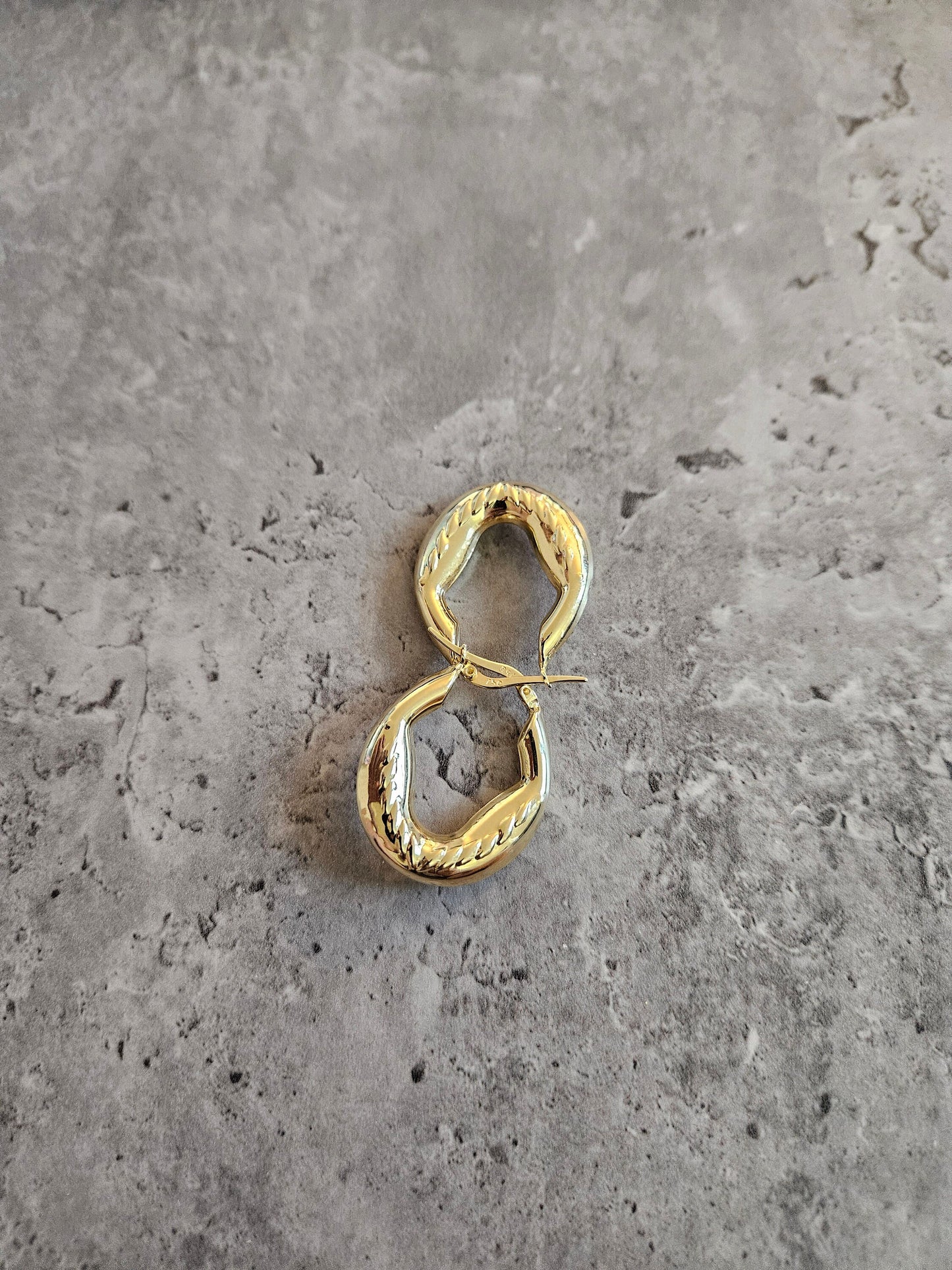 Gold earrings 18k hoop real solid gold, high quality, genuine gold, real solid gold, gold earrings, italian gold, gift for her