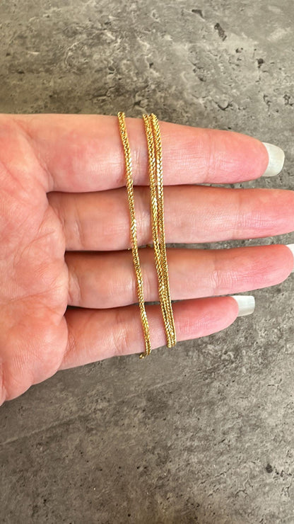 Elegant 18K Gold Chain Necklace, Women's Jewelry, Real Solid Gold, Italian Design, Gift for Her, Gold Chain, Jewelry Design, Mother's Day