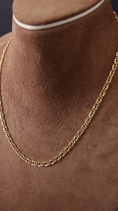 18k Gold Chain Necklace, Gold Layered Necklace, 18k Gold Chain Necklace, Solid Gold Necklace, Yellow Gold Chain, Anniversary Gifts