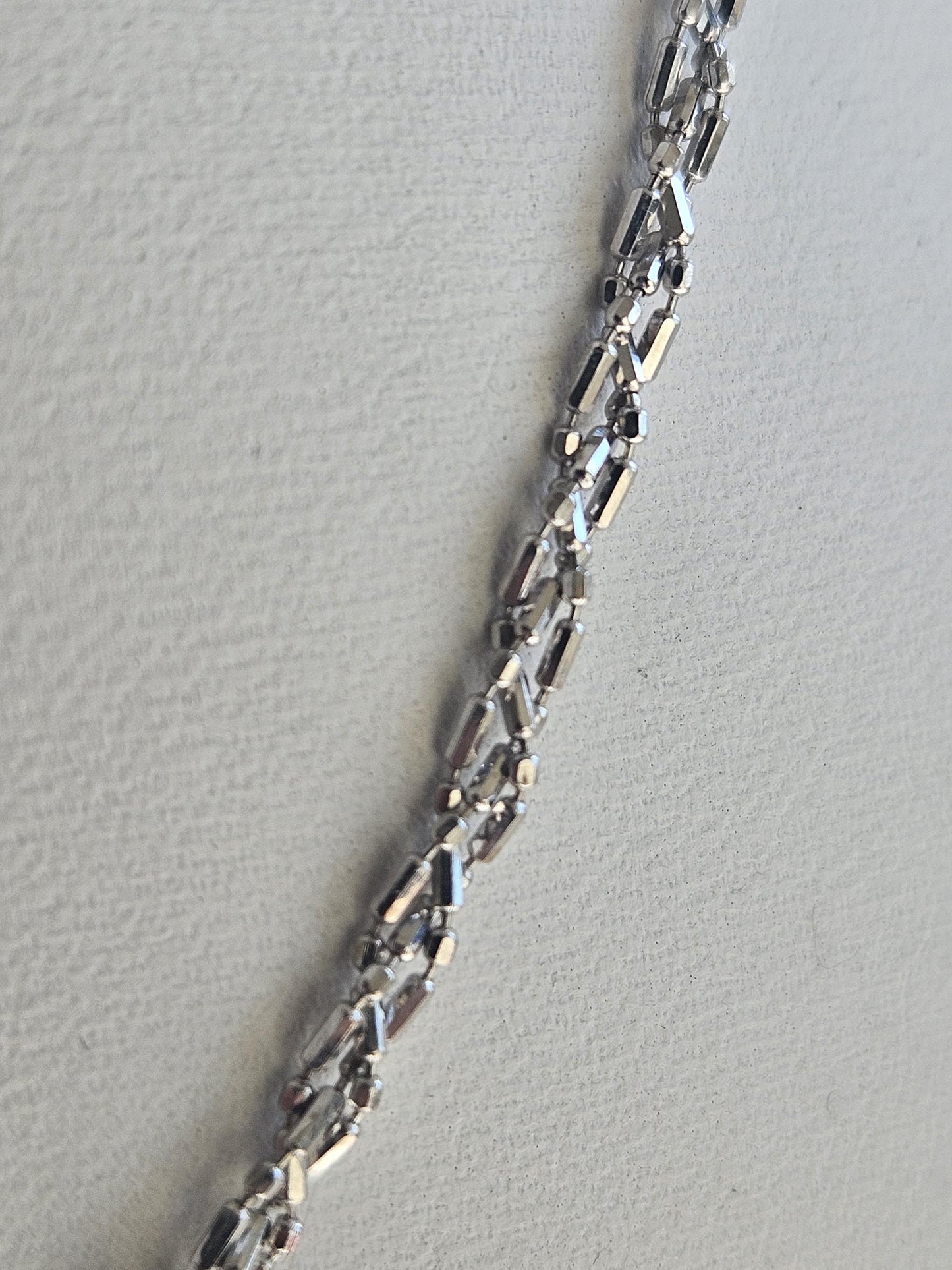 18k White Gold Cuban link Chain Necklace, Solid Curb Necklace Chain 18kt Real Gold Cuban, Genuine Authentic Gold Necklace, Gift for him her