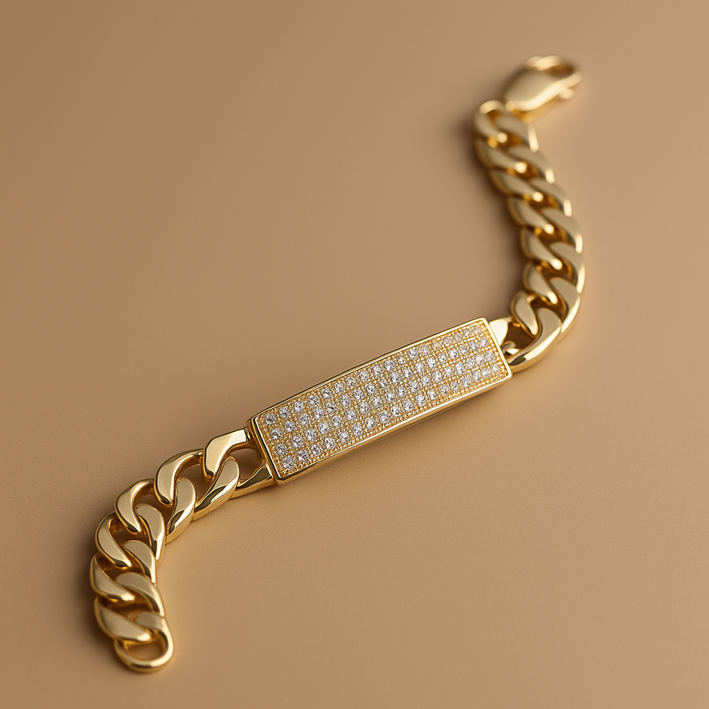 18k Real Yellow Gold Bracelet, Women Jewelry, Luxurious 18K Solid Gold Jewelry, Elegant 18kt Solid Gold Bracelet, Gift for Her Him