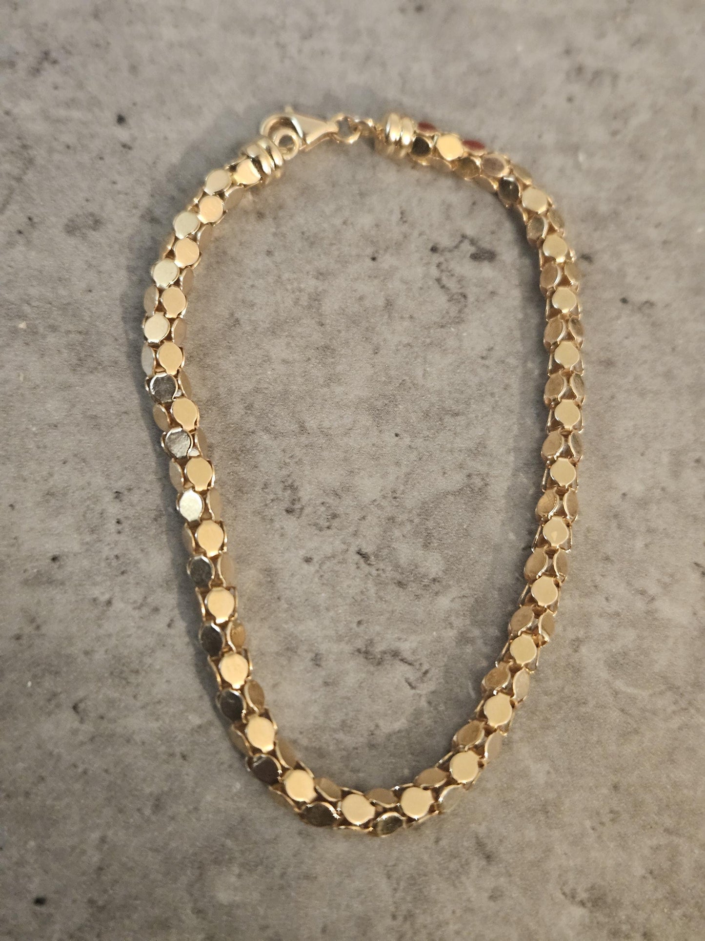 18k Real Yellow Gold Bracelet, Luxurious 18Kt Solid Gold Jewelry, Jewelry, Elegant 18Kt Solid Gold Bracelet, Gift for Her