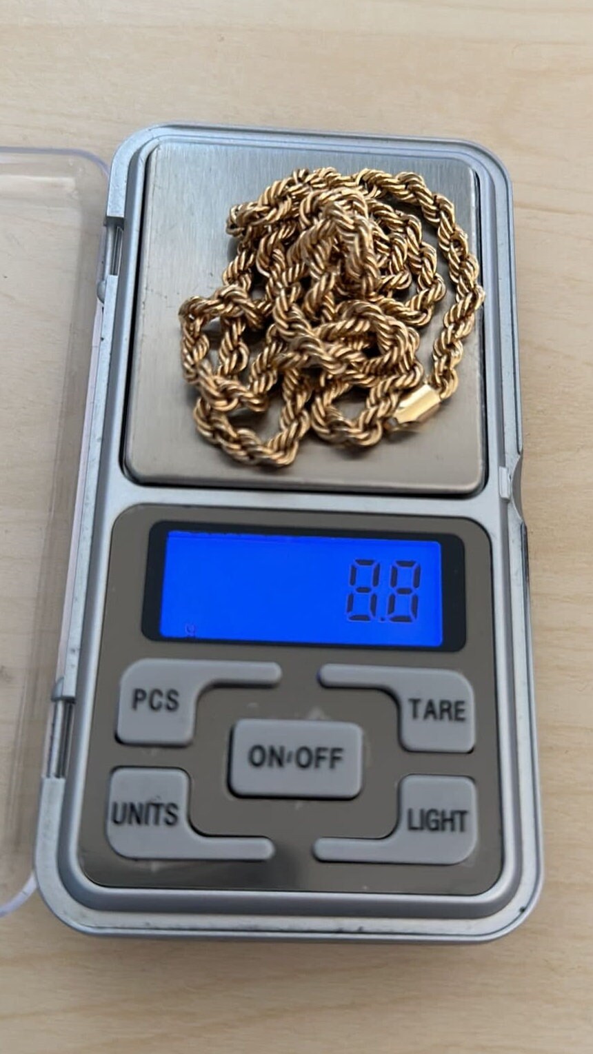 18k Necklace Solid Gold, 18k Rope Chain, Women's Gold Jewelry, Ladies Gold Chain, Man Gold Chain, Chain for Layering, Gift for her him