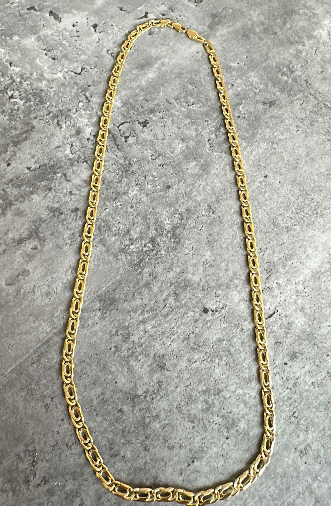 18k Gold Chain Necklace, Gold Layered Necklace, 18k Gold Chain Necklace, Solid Gold Necklace, Yellow Gold Chain, Anniversary Gifts