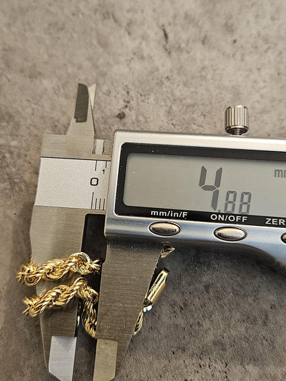 18k Rope Gold Bracelet, Rope Chain Bracelet, Gold Rope Chain, Solid Rope Chain, Real Gold Bracelet, Dainty Gold Bracelet, Anniversary Gift