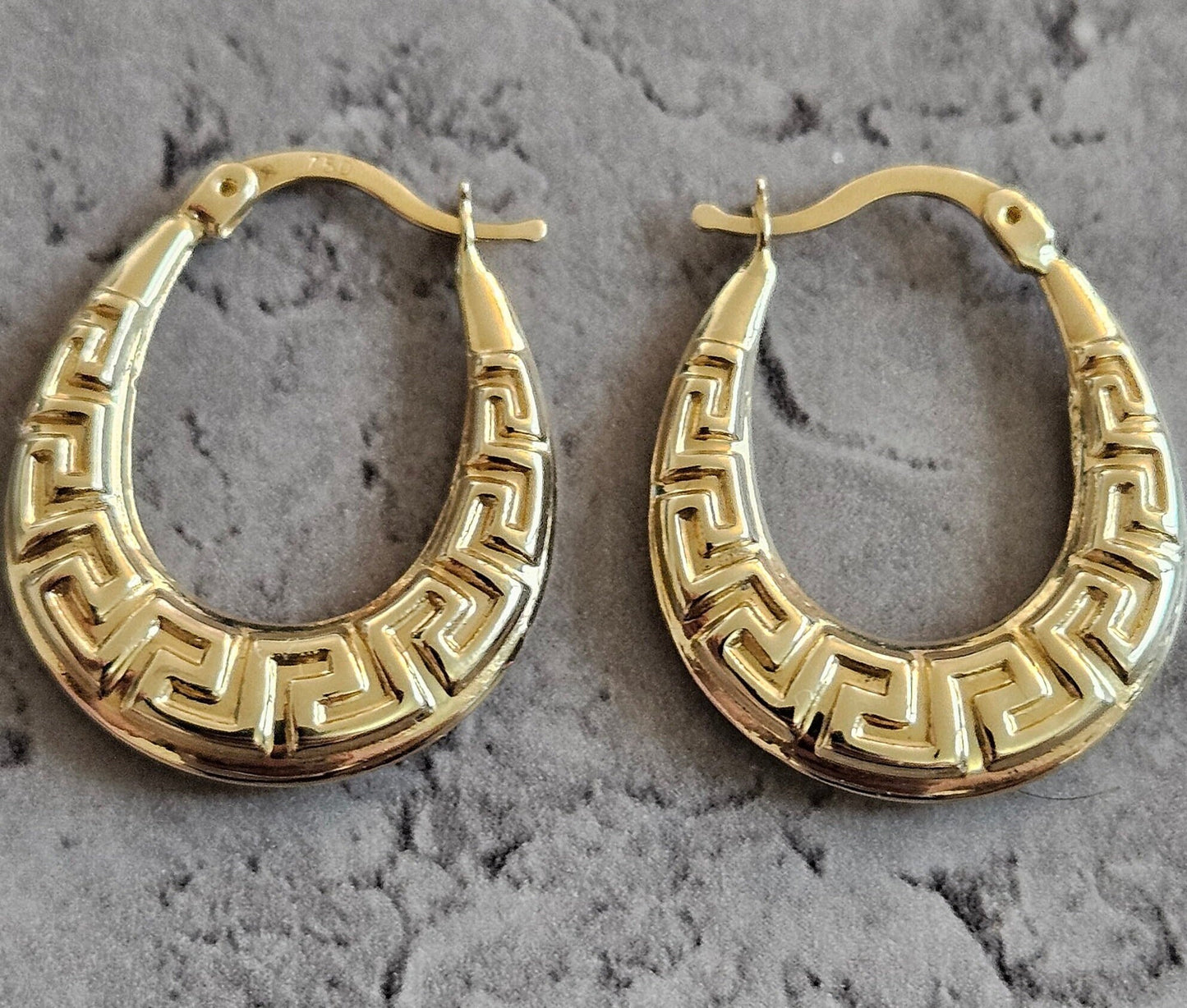 Gold earrings hoop 18k, 18k real solid gold, high quality, genuine gold, real solid gold, gold earrings, italian gold, gift for her