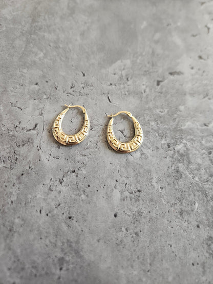Gold earrings hoop 18k, 18k real solid gold, high quality, genuine gold, real solid gold, gold earrings, italian gold, gift for her