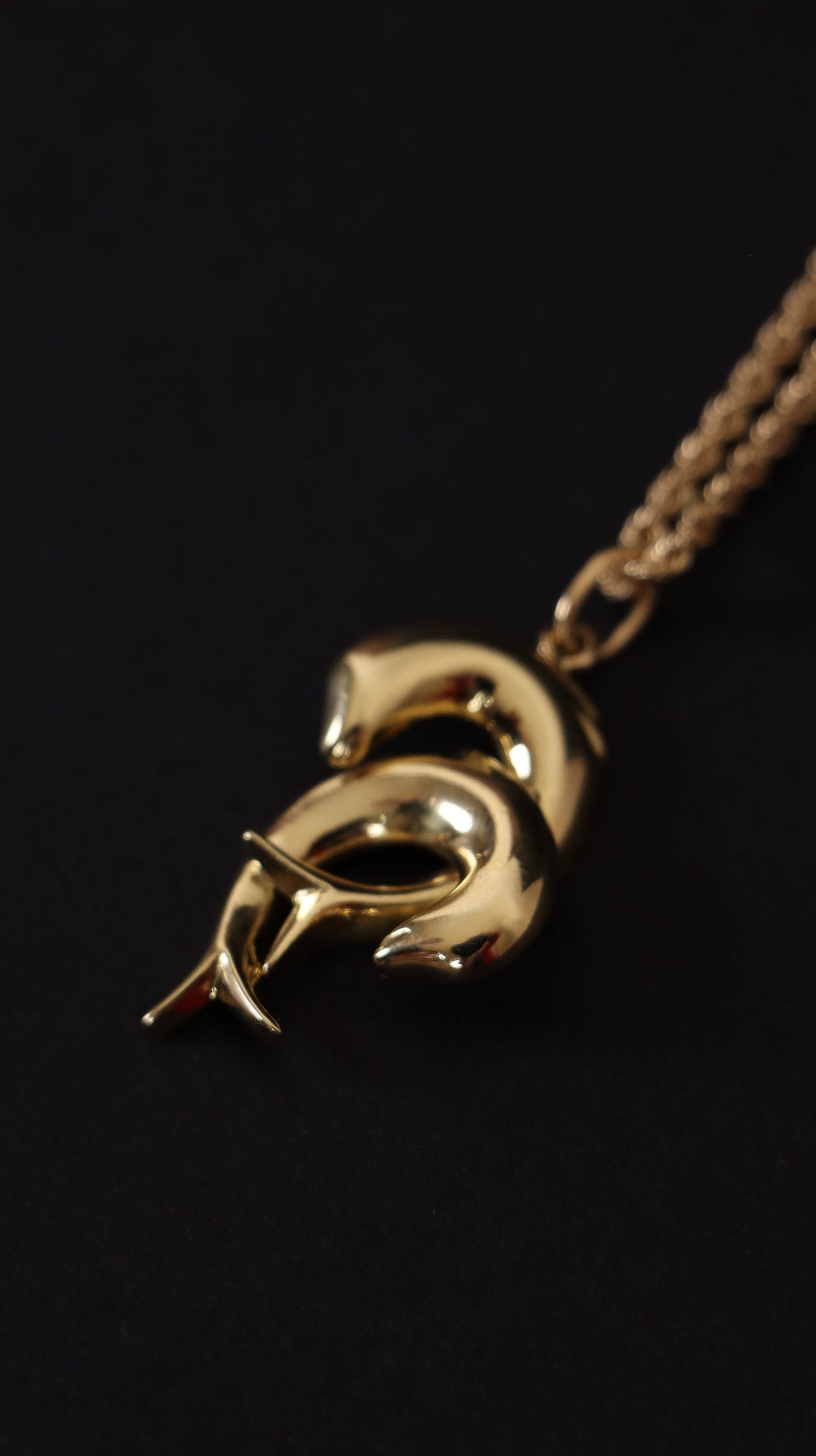 Gold Pendant for Necklace 18k Gold Dolphin Pendant, Gold Pendant Charm, Handmade Jewelry, Solid Gold Pendant, Beach Jewelry, Dolphin Gift