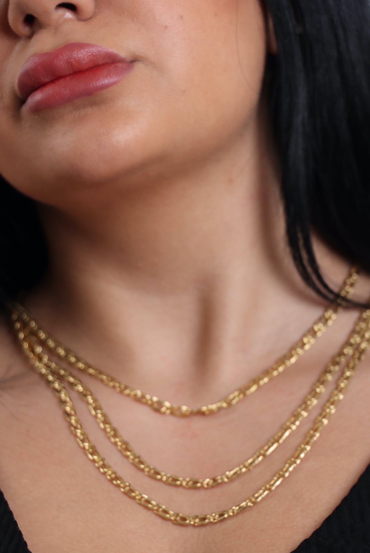 18k Gold Chain Necklace, Gold Layered Necklace, 18k Gold Chain Necklace, Solid Gold Necklace, Yellow Gold Chain, Anniversary Gifts