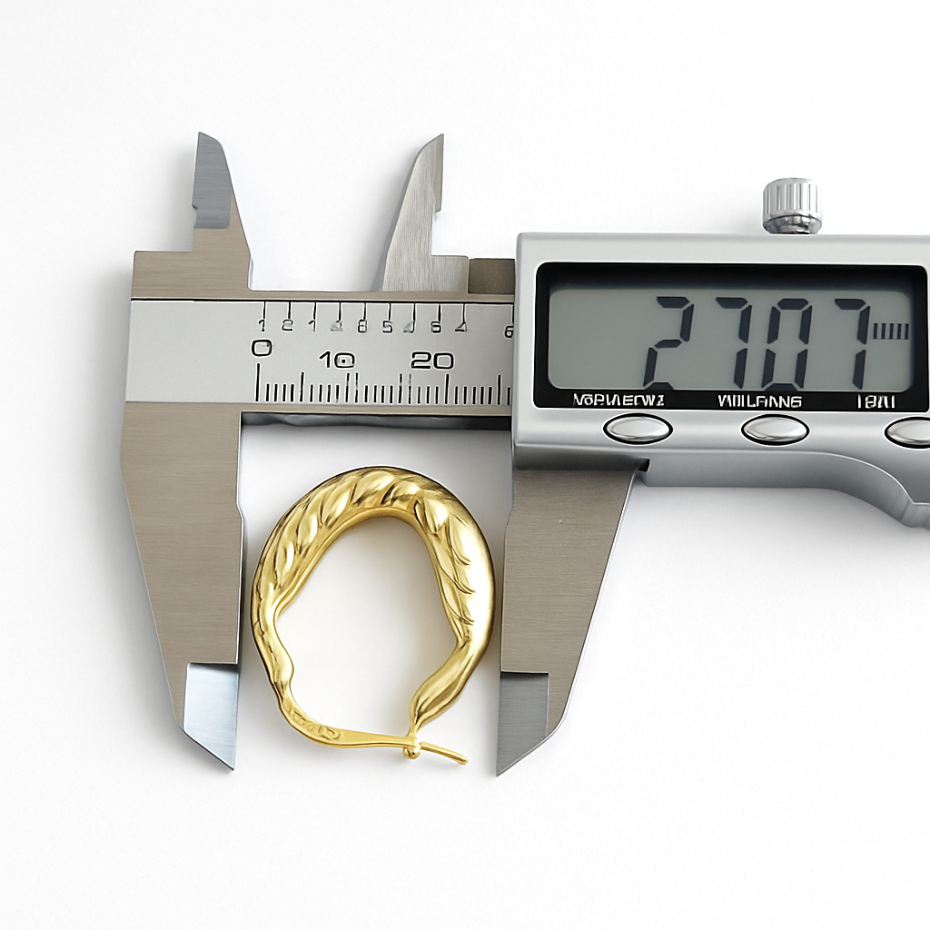 18K gold hoop earrings, 18kt real solid gold, high quality, genuine gold, real solid gold, gold earrings, italian gold, gift for her