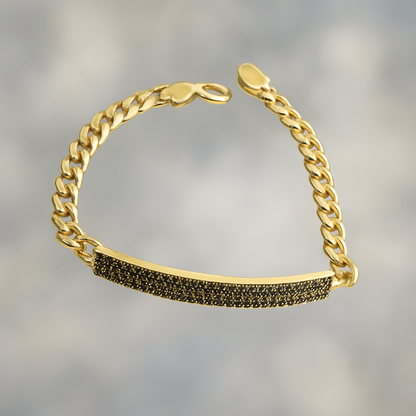 18k Real Yellow Gold Bracelet, Luxurious 18Kt Solid Gold Jewelry, Jewelry, Elegant 18Kt Solid Gold Bracelet, Gift for Her