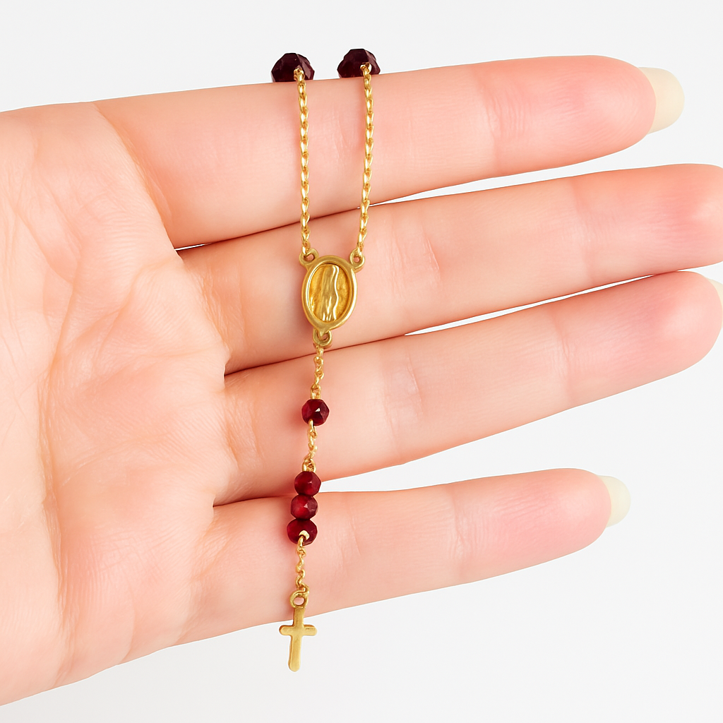 Crucifix Cross Necklace, 18k Solid Gold Crucifix Pendant Necklace, Minimalist Cross Jewelry for Women, Religious Necklace, Gift for her