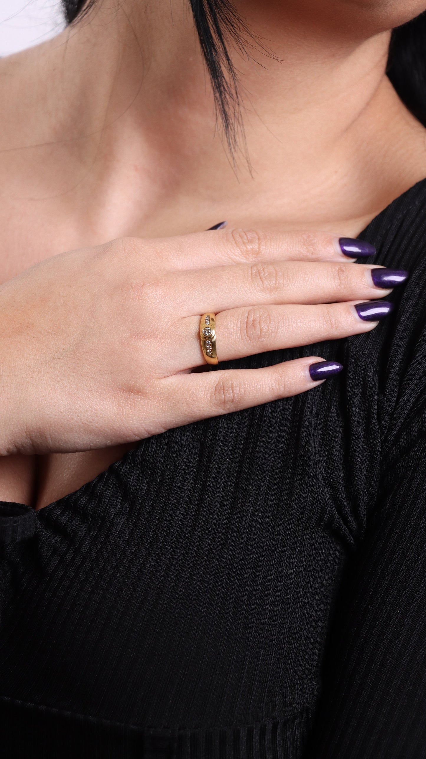 Gold Ring, 18K Gold Solitaire Ring, Engagement Ring, Minimalist Gold Ring, Round Brilliant Diamond Ring, Solid Gold Ring, Promise Ring