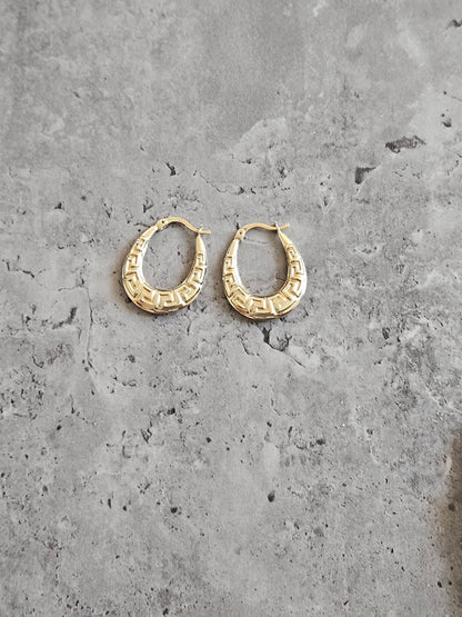 Gold earrings hoop 18k, 18k real solid gold, high quality, genuine gold, real solid gold, gold earrings, italian gold, gift for her