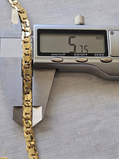 18K Solid Gold Layering Chain Necklace - 18K Gold Chain - Real 18K Gold Chain Necklace 18K Shiny Gold Chain Necklace Birthday Gift Unisex