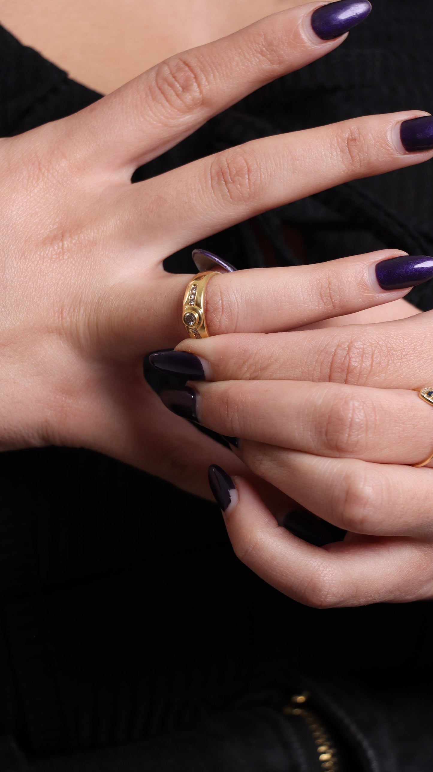 Gold Ring, 18K Gold Solitaire Ring, Engagement Ring, Minimalist Gold Ring, Round Brilliant Diamond Ring, Solid Gold Ring, Promise Ring