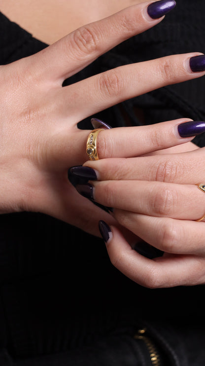 Gold Ring, 18K Gold Solitaire Ring, Engagement Ring, Minimalist Gold Ring, Round Brilliant Diamond Ring, Solid Gold Ring, Promise Ring