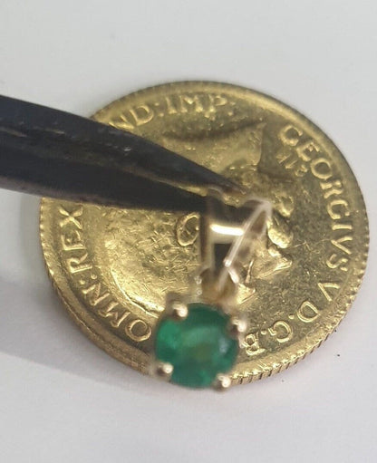 Emerald Gold pendant Necklaces, 18k Emerald Pendant Necklace, May Birthstone, Real Gold, Green Emerald, Natural Emerald, Gift for her