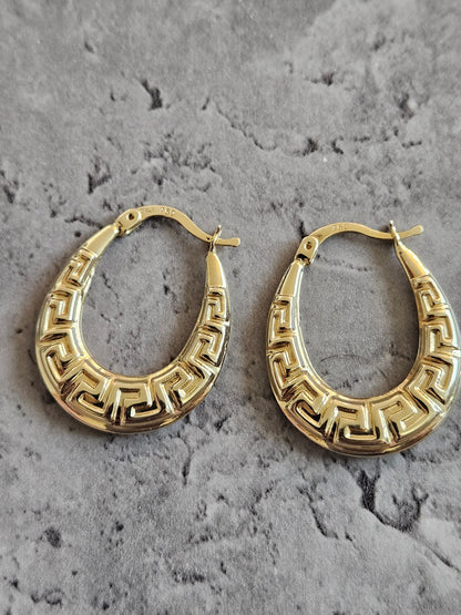 Gold earrings hoop 18k, 18k real solid gold, high quality, genuine gold, real solid gold, gold earrings, italian gold, gift for her