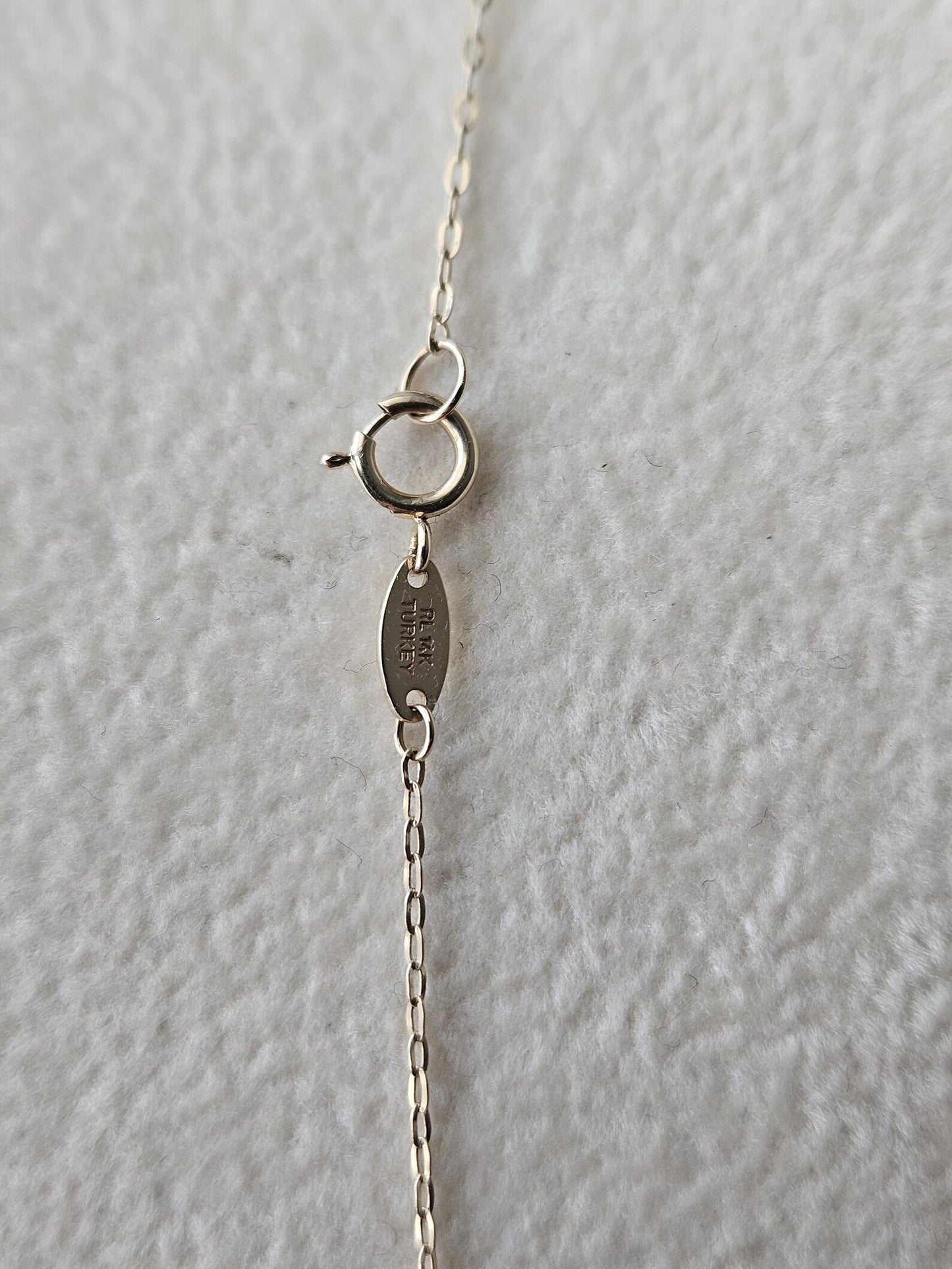 14k Gold Crucifix Necklace Cross Solid Tri Colors Beads Pendant Necklace, Minimalist Cross Jewelry, Religious Necklace, Gift for her