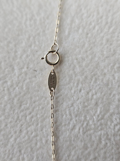 14k Gold Crucifix Necklace Cross Solid Tri Colors Beads Pendant Necklace, Minimalist Cross Jewelry, Religious Necklace, Gift for her