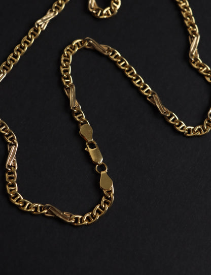 18k Solid Gold Necklace Chain, 18k Jewelry Necklace, Real Gold, Layering Chain, Chain for Women and man, Gift for her, Unisex Gift