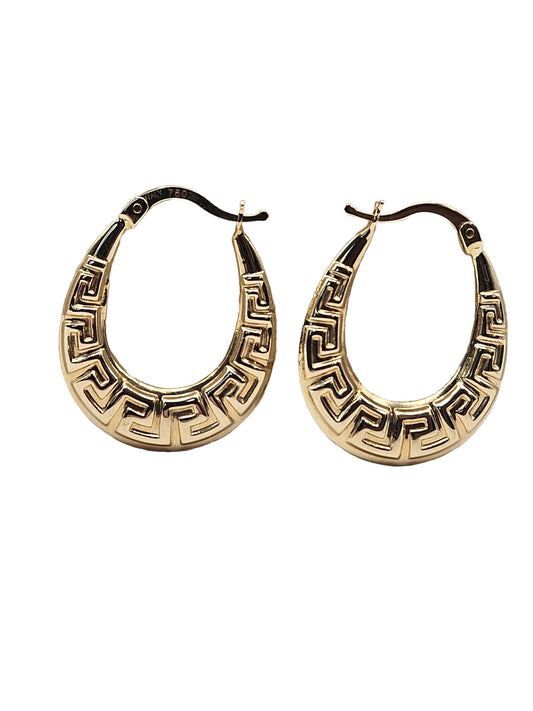 18K gold hoop earrings, 18kt real solid gold, high quality, genuine gold, real solid gold, gold earrings, italian gold, gift for her