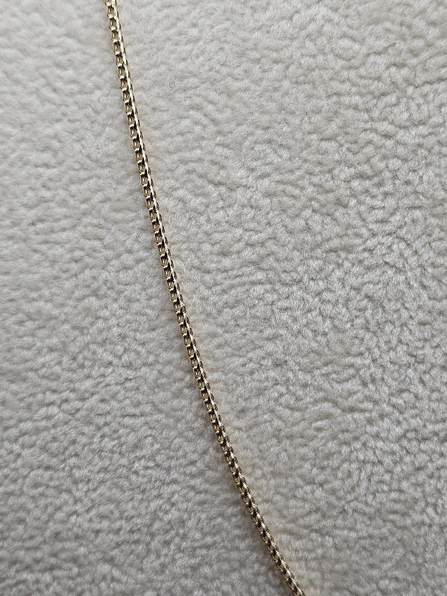 14K Solid Gold Franco Chain Necklace – Sleek & Durable Men's Jewelry – 24” Real Gold Chain – Luxury Gift for Him – High Quality Italy