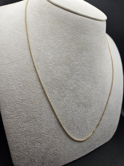 14K Solid Gold Franco Chain Necklace – Sleek & Durable Men's Jewelry – 24” Real Gold Chain – Luxury Gift for Him – High Quality Italy