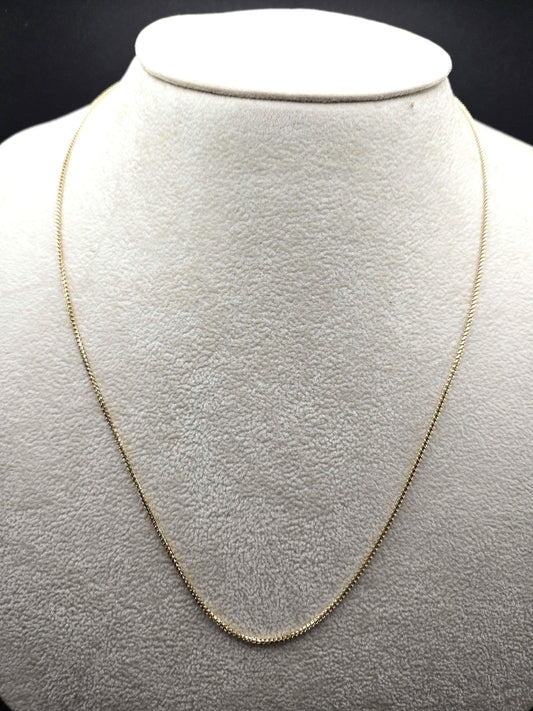 14K Solid Gold Franco Chain Necklace – Sleek & Durable Men's Jewelry – 24” Real Gold Chain – Luxury Gift for Him – High Quality Italy